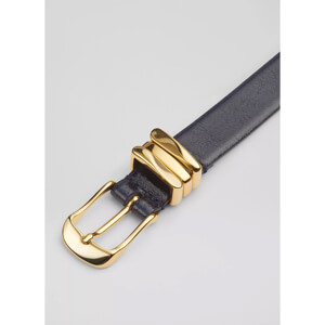 LK Bennett Georgette Crinkle Patent Leather Belt